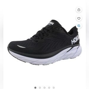Hoka Black and White Athletic Shoes women’s